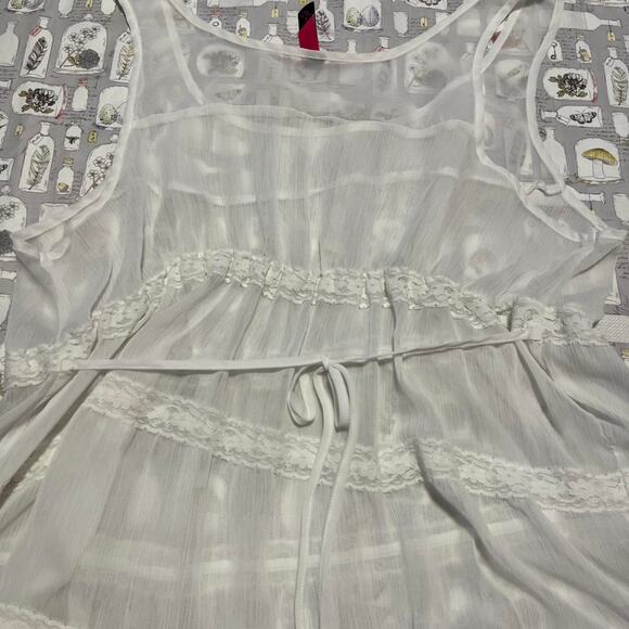 Y2k sheer tiered mini babydoll - Picture 7 of 8